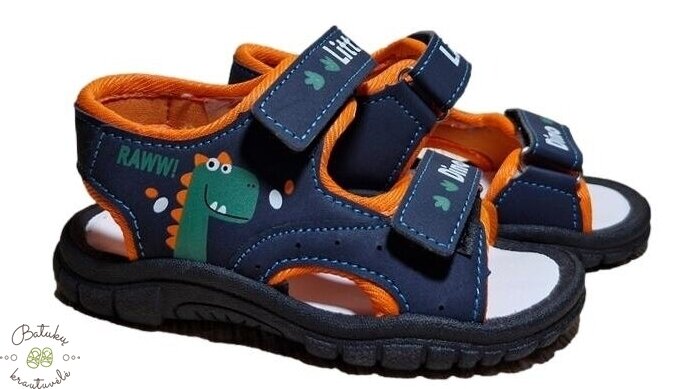 Happy bee basutės DINO (25-30) Black/Orange