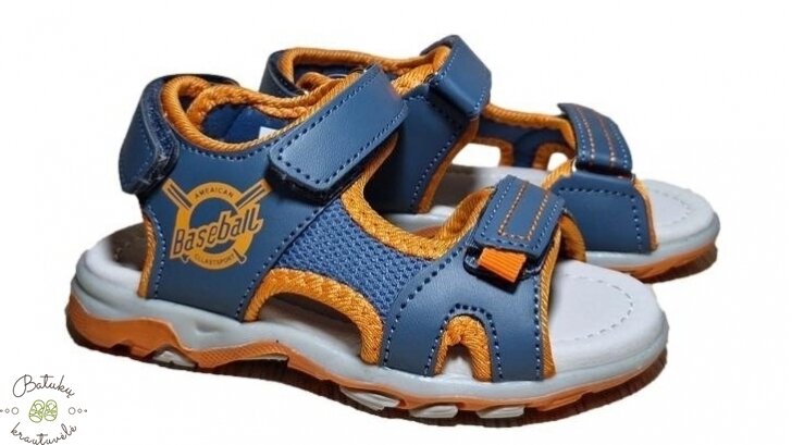 Happy bee sportinio stiliaus basutės (24-29) Blue/Orange Happy bee sportinio stiliaus basutės (24-29) Blue/Orange