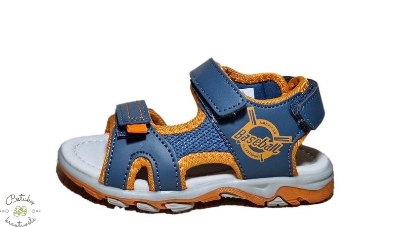 Happy bee sportinio stiliaus basutės (24-29) Blue/Orange 2 Happy bee sportinio stiliaus basutės (24-29) Blue/Orange 2
