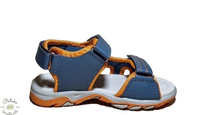 Happy bee sportinio stiliaus basutės (24-29) Blue/Orange 3 Happy bee sportinio stiliaus basutės (24-29) Blue/Orange 3