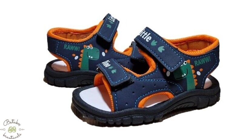 Happy bee basutės DINO (25-30) Black/Orange 1