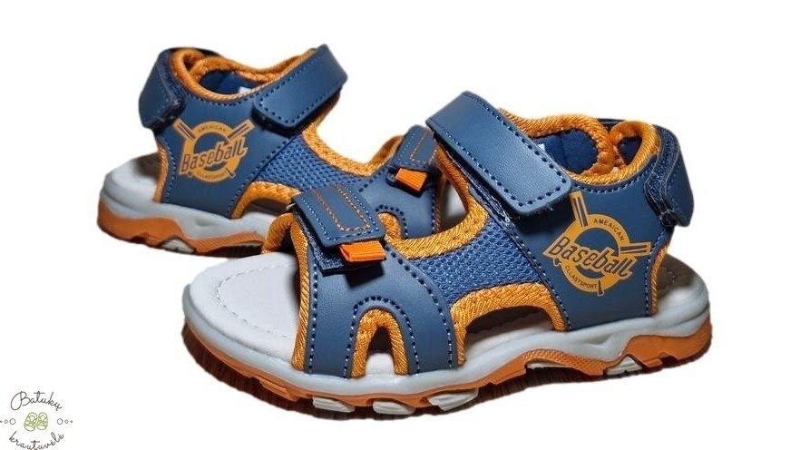 Happy bee sportinio stiliaus basutės (24-29) Blue/Orange 1 Happy bee sportinio stiliaus basutės (24-29) Blue/Orange 1