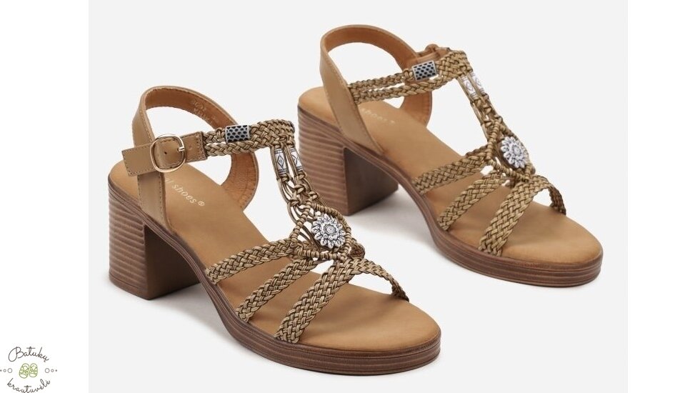 Ideal shoes basutės su kulnu (36-41) Ideal shoes basutės su kulnu (36-41)