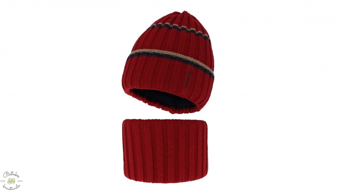 Kepurės ir movos komplektas, 52-54 cm Kepurės ir movos komplektas, 52-54 cm