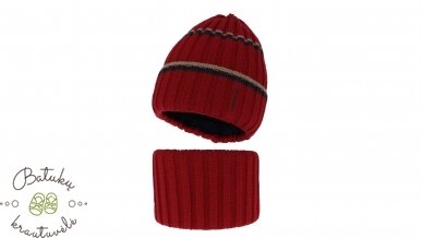 Kepurės ir movos komplektas, 52-54 cm Kepurės ir movos komplektas, 52-54 cm