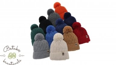 Kepurės ir movos komplektas, Almond, 52-54 cm 1 Kepurės ir movos komplektas, Almond, 52-54 cm 1