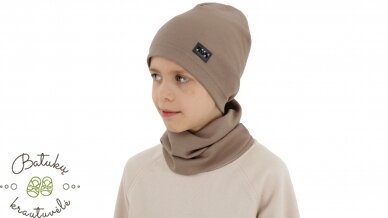 Kepurės ir movos komplektas, Trivon, 50-52 cm. 1 Kepurės ir movos komplektas, Trivon, 50-52 cm. 1