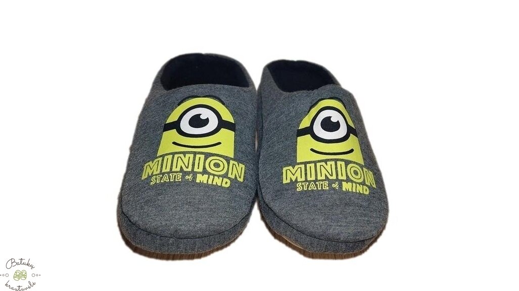 Leomil kambarinės šlepetės Minions (32-39) Black 2 Leomil kambarinės šlepetės Minions (32-39) Black 2