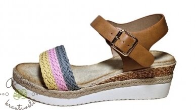 Les Arlesiennes platforminės basutės (36-41) Yellow/Pink 2