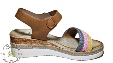 Les Arlesiennes platforminės basutės (36-41) Yellow/Pink 3