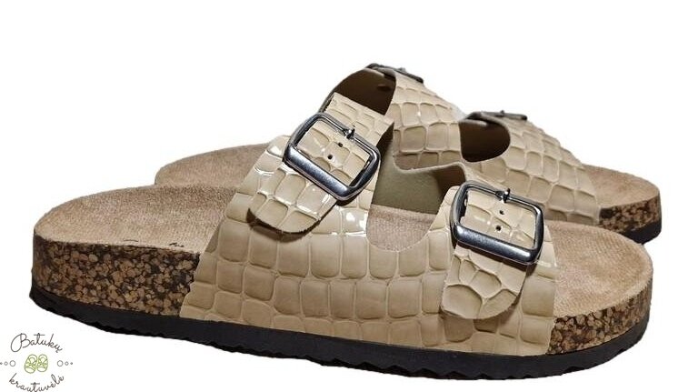 Les Arlesiennes moteriškos šlepetės su sagtimis (36-41) Beige Les Arlesiennes moteriškos šlepetės su sagtimis (36-41) Beige