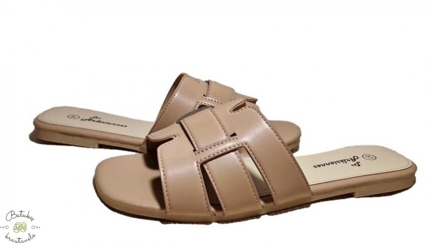 Les Arlesiennes moteriškos šlepetės (36-41) Beige 1 Les Arlesiennes moteriškos šlepetės (36-41) Beige 1