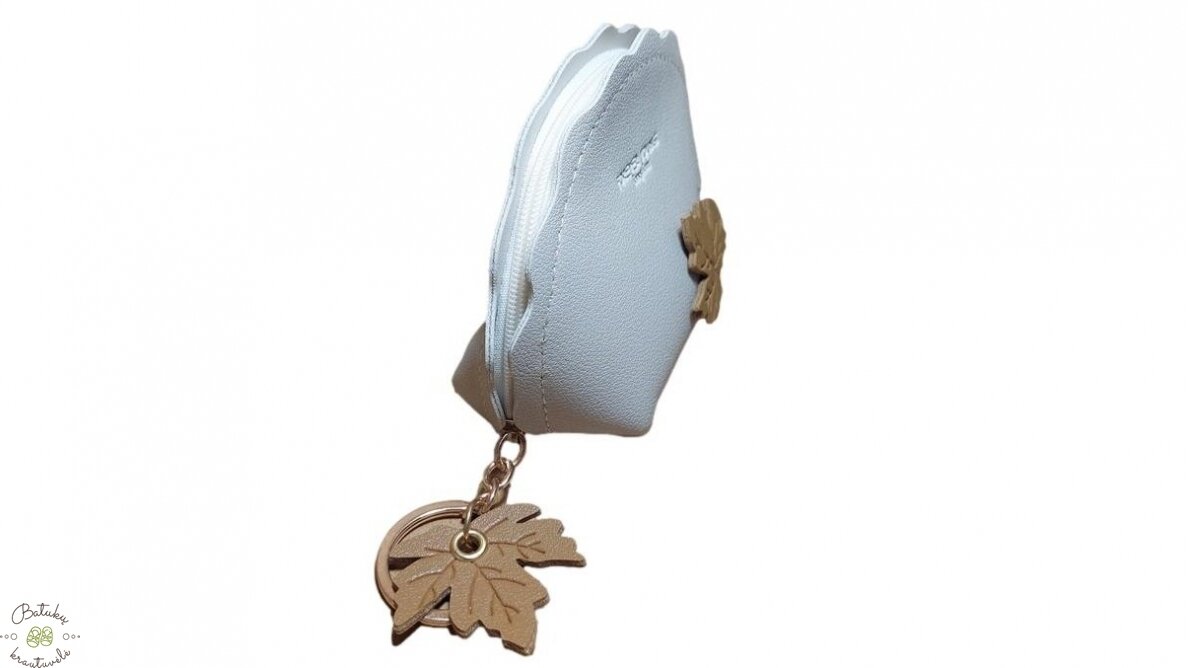 Piniginė monetoms "Ruduo". Beige 1