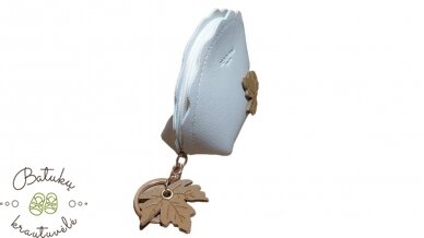 Piniginė monetoms "Ruduo". Beige 1