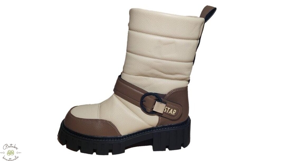 Purlina sniego batai aukštesniu auliuku (36-41) Beige 2 Purlina sniego batai aukštesniu auliuku (36-41) Beige 2