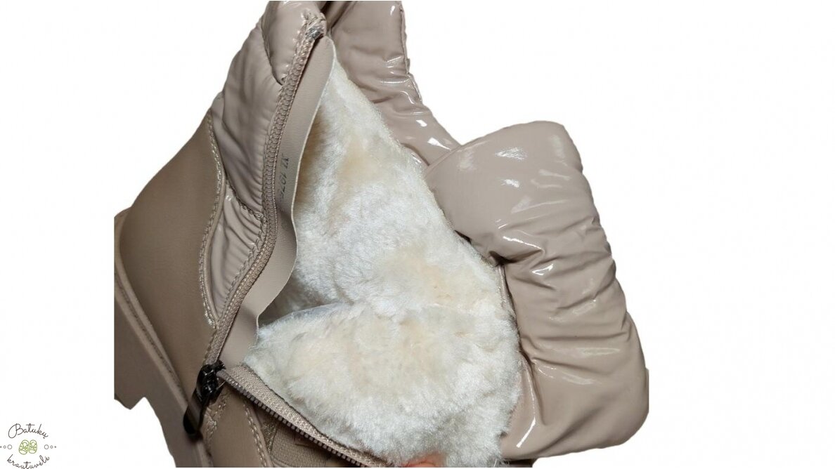 Purlina žieminiai batai su plačiu lipuku (36-41) Beige 4 Purlina žieminiai batai su plačiu lipuku (36-41) Beige 4