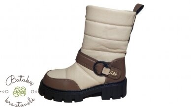 Purlina sniego batai aukštesniu auliuku (36-41) Beige 2 Purlina sniego batai aukštesniu auliuku (36-41) Beige 2