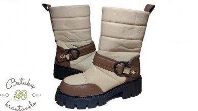 Purlina sniego batai aukštesniu auliuku (36-41) Beige 1 Purlina sniego batai aukštesniu auliuku (36-41) Beige 1