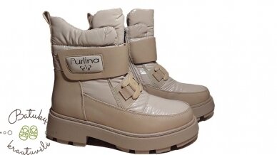 Purlina žieminiai batai su plačiu lipuku (36-41) Beige Purlina žieminiai batai su plačiu lipuku (36-41) Beige