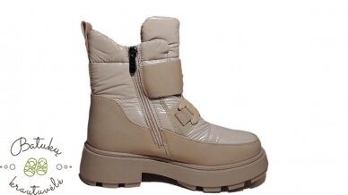 Purlina žieminiai batai su plačiu lipuku (36-41) Beige 3 Purlina žieminiai batai su plačiu lipuku (36-41) Beige 3
