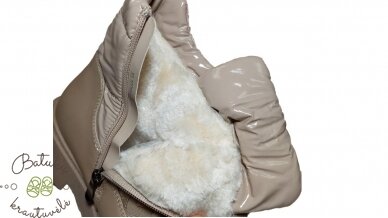 Purlina žieminiai batai su plačiu lipuku (36-41) Beige 4 Purlina žieminiai batai su plačiu lipuku (36-41) Beige 4