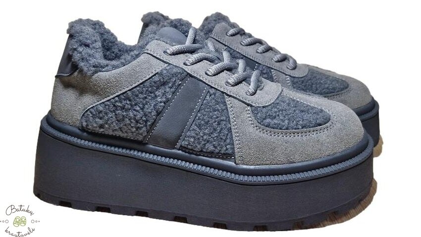 Purlina žieminiai batai (36-41) Grey Purlina žieminiai batai (36-41) Grey