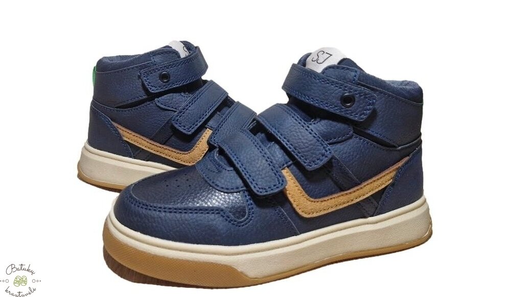 SJ Lifestyle aulinukai su trimis lipukais (28-34) Navy 1