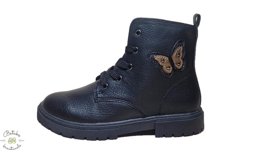 SJ Lifestyle aulinukai su drugelio aplikacija (26-32) Black 2 SJ Lifestyle aulinukai su drugelio aplikacija (26-32) Black 2