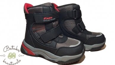 Tom.m sniego batai "Fast" (28-33) Grey Tom.m sniego batai "Fast" (28-33) Grey