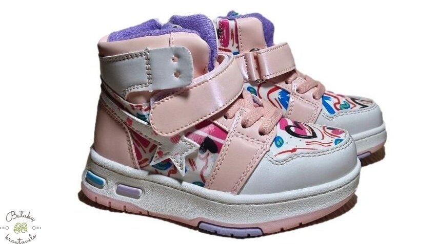 Tom.m aulinukai su žvaigždės aplikacija (21-26) Pink Tom.m aulinukai su žvaigždės aplikacija (21-26) Pink
