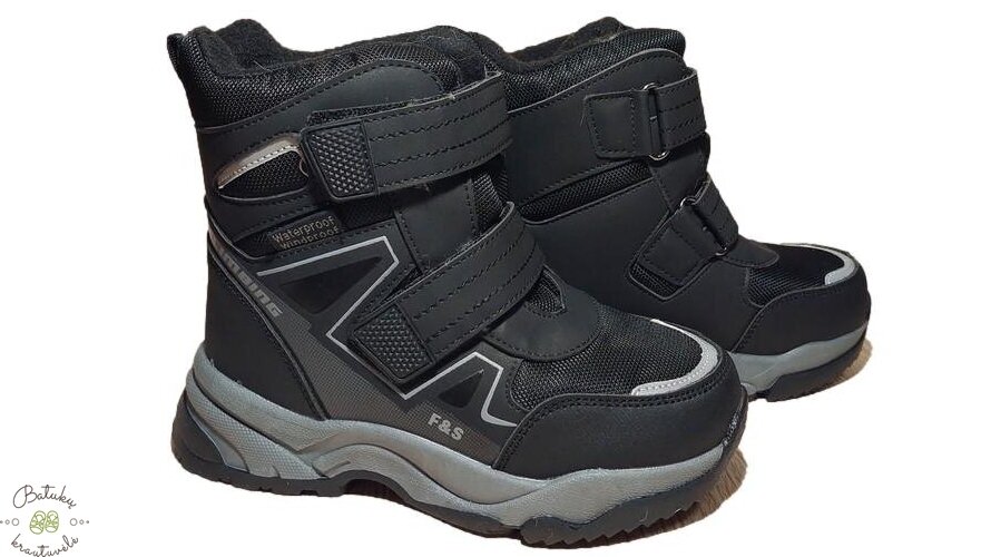 Tom.m sniego batai "F&S" (28-33) Black Tom.m sniego batai "F&S" (28-33) Black