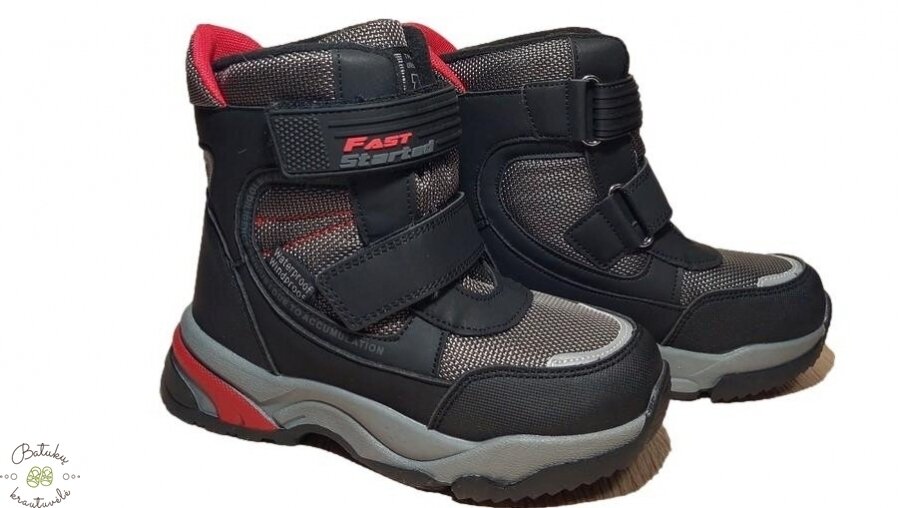 Tom.m sniego batai "Fast" (28-33) Grey Tom.m sniego batai "Fast" (28-33) Grey