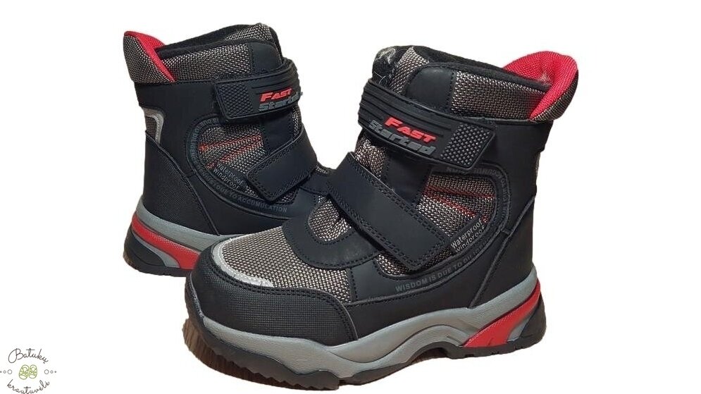 Tom.m sniego batai "Fast" (28-33) Grey 1 Tom.m sniego batai "Fast" (28-33) Grey 1