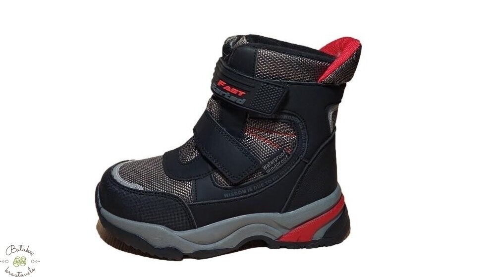 Tom.m sniego batai "Fast" (28-33) Grey 2 Tom.m sniego batai "Fast" (28-33) Grey 2