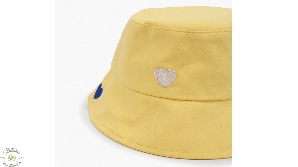 Vaikiška skrybėlaitė "Širdelė", Yellow 1 Vaikiška skrybėlaitė "Širdelė", Yellow 1