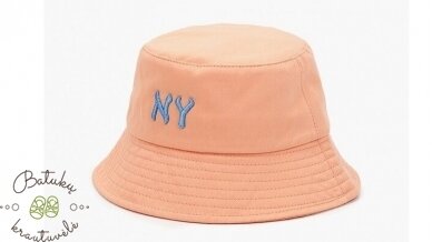 Vaikiška skrybėlaitė "NY", Peach Vaikiška skrybėlaitė "NY", Peach