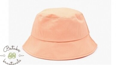 Vaikiška skrybėlaitė "Širdelė", Peach 2 Vaikiška skrybėlaitė "Širdelė", Peach 2