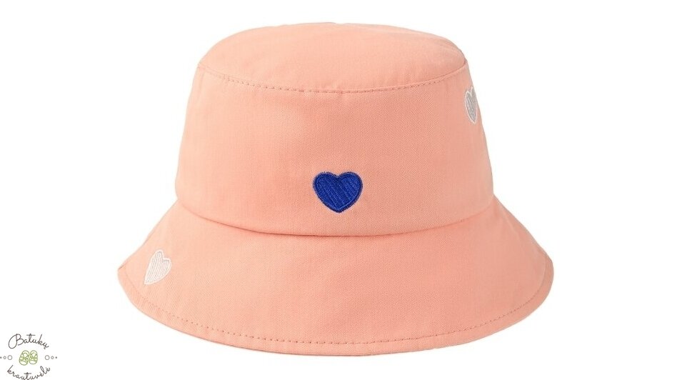 Vaikiška skrybėlaitė "Širdelė", Peach Vaikiška skrybėlaitė "Širdelė", Peach