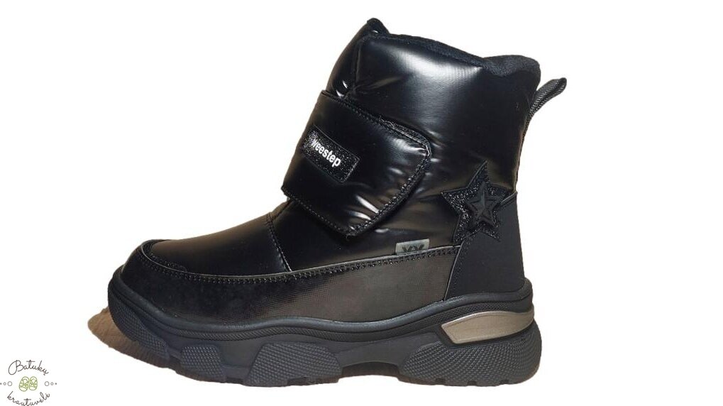 Weestep sniego batai su plačiu lipuku (32-37) Black 2 Weestep sniego batai su plačiu lipuku (32-37) Black 2