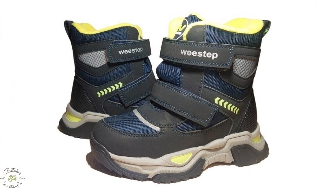 Weestep sniego batai su dviem lipukais (27-32) Dark blue 1 Weestep sniego batai su dviem lipukais (27-32) Dark blue 1