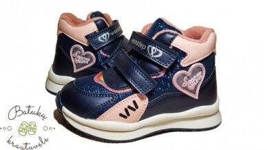 Weestep aulinukai su širdele (22-26) Dark Blue 1 Weestep aulinukai su širdele (22-26) Dark Blue 1