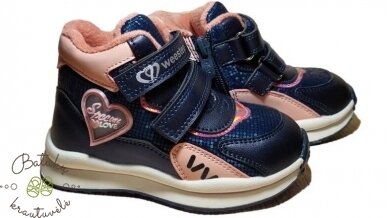 Weestep aulinukai su širdele (22-26) Dark Blue Weestep aulinukai su širdele (22-26) Dark Blue