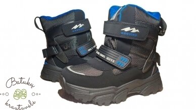 Weestep sniego batai su dviem lipukais (27-32) Black grey 1 Weestep sniego batai su dviem lipukais (27-32) Black grey 1