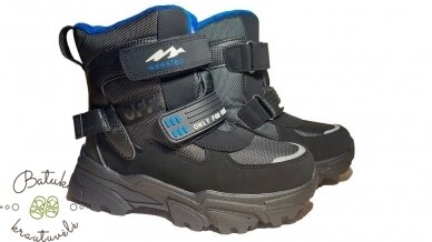 Weestep sniego batai su dviem lipukais (27-32) Black grey Weestep sniego batai su dviem lipukais (27-32) Black grey