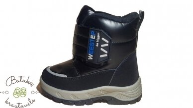 Weestep sniego batai su plačiu lipuku (22-26) Black 2 Weestep sniego batai su plačiu lipuku (22-26) Black 2