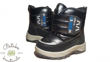 Weestep sniego batai su plačiu lipuku (22-26) Black 1 Weestep sniego batai su plačiu lipuku (22-26) Black 1