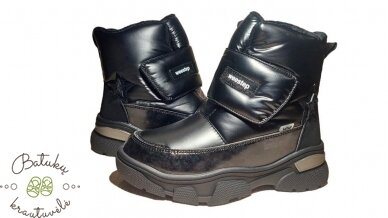 Weestep sniego batai su plačiu lipuku (32-37) Black 1 Weestep sniego batai su plačiu lipuku (32-37) Black 1