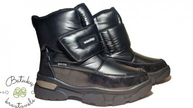 Weestep sniego batai su plačiu lipuku (32-37) Black Weestep sniego batai su plačiu lipuku (32-37) Black