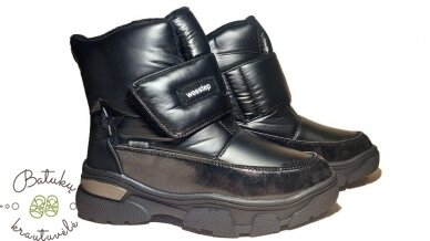 Weestep sniego batai su plačiu lipuku (32-37) Black