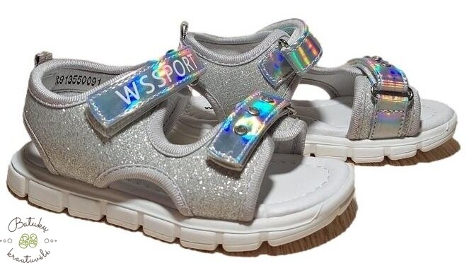 Weestep sportinio stiliaus basutės (21-26) SILVER Weestep sportinio stiliaus basutės (21-26) SILVER